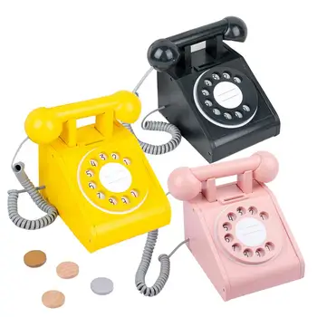 Abundantly Isaac Coalescence Copil retro din lemn playhouse telefon de jucărie interactiv pretinde  telefon de modă veche fix telefon cu fir pentru biroul de acasă de telefon  reducere > mall | Restaurantcarol.ro