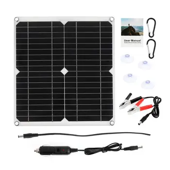 100W Panou Solar Neuronală Kit Dual Porturi USB Silicon Monocristalin de Încărcare Bord Impermeabil Celule Solare cu Controller Kit