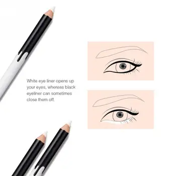 12Pcs Dermatograf Alb Eye Liner Creion de Lungă durată a Evidenția Pen alcătuiesc Frumusețea Sprancene Fard de pleoape Cosmetice Ochii Instrumente de Machiaj
