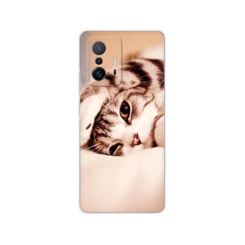 Pentru Xiaomi 11T Caz Pentru Xiaomi 11T Pro Telefon Acoperă Pentru Xiaomi11T 11TPro Caz 6.67 inch Geanta pisica Drăguț Câine husky, akita, bulldog