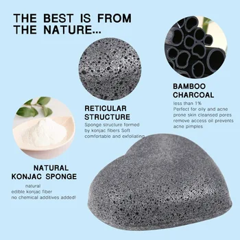 Forma de Picătură de apă Naturale Konjac sponge Konnyaku Cosmetice Puf Faciale tenul curat burete de machiaj cu ridicata de Instrumente de Frumusete