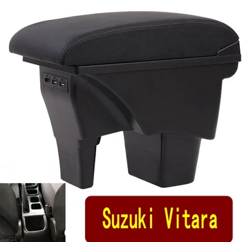 Pentru Suzuki Vitara cotiera cutie auto universal consola centrala caja modificarea accesorii dublu crescut cu USB