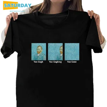 Femeile Van Gogh, Van Goghing Van Plecat din Bumbac Tricou Fete Maneci Scurte Plus Dimensiune T-Shirt de sex Feminin Moale 90 Harajuku Tricou,Picătură Navă
