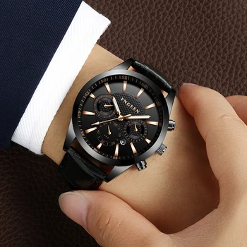 Reloj hombre FNGEEN Brand Ceas de mână rezistent la apă Designer Mens Ceasuri de Lux pentru Bărbați Ceas Bărbați Automat Ceas Luminos Ceas