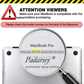 Padarsey Înlocuire Cheie Individuale Capac Set NOI de schimb de la Tastatură Taste Tastele QWERTY pentru MacBook Pro Retina De 12