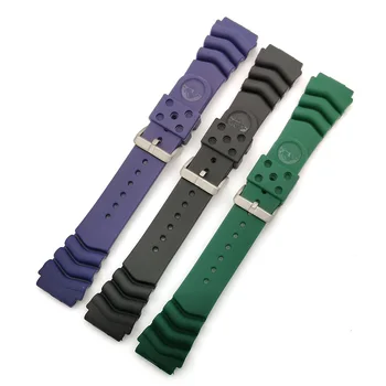 18mm 20mm 22mm Watchband Ceas Silicon Curea pentru Seiko Bratara Impermeabil Sport Scufundări Cauciuc curea de Ceas cu Logo-ul de Înlocuire