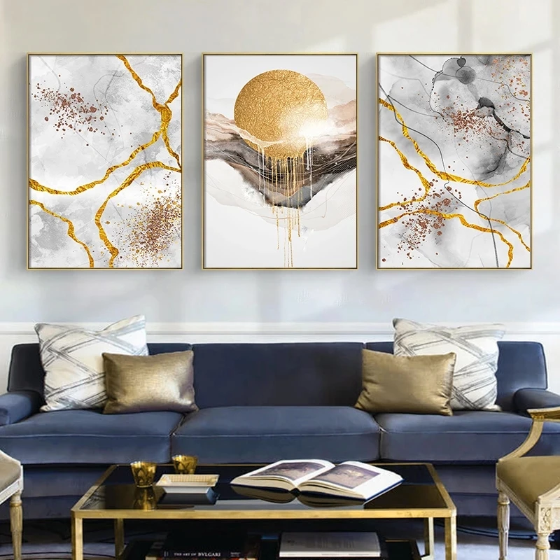 unconditional Countless symbol Nordic marmură tablouri foita de aur de soare panza pictura postere si  printuri de arta de perete moderne imagini pentru rezumat decor acasă  reducere > Decor Acasă | Restaurantcarol.ro